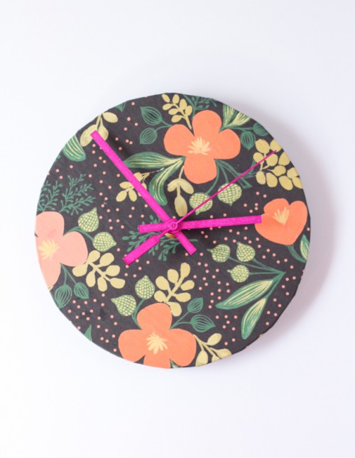 Easy DIY Colorful Wall Clocks