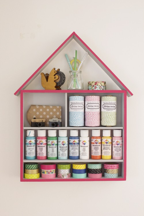 Craft Storage House Organizer