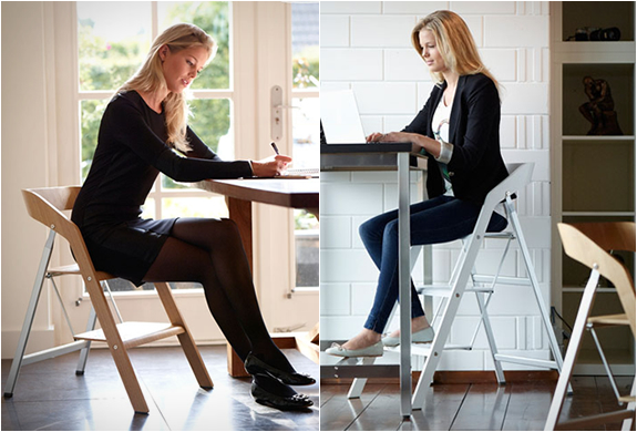 DIY Ladder Stool Chair