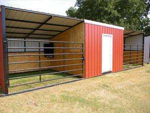 Inexpensive mini horse shelters