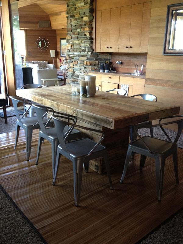 Dining table pallet designs