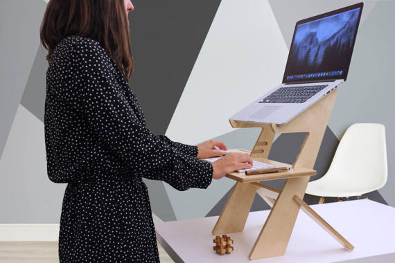 DIY Standing Laptop Desk