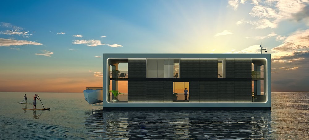 Arkup introduces Self-elevating Luxury floating home concept