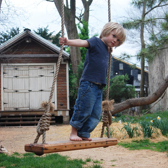 DIY Wooden Tree Swing