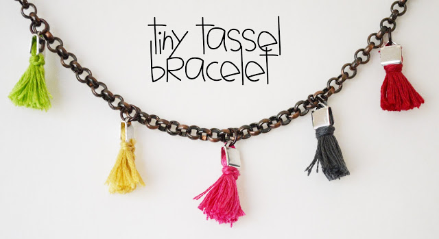 Design and Craft Tiny Tassel Colorful Bracelet DIY