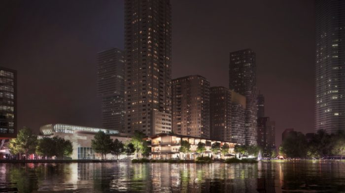 Green-roofed and Solar-powered Floating Office planned for Rotterdam