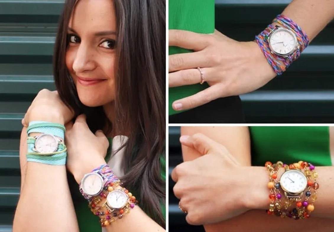 Amazing DIY Ideas For Homemade Watch Wrap Bracelets for Girls