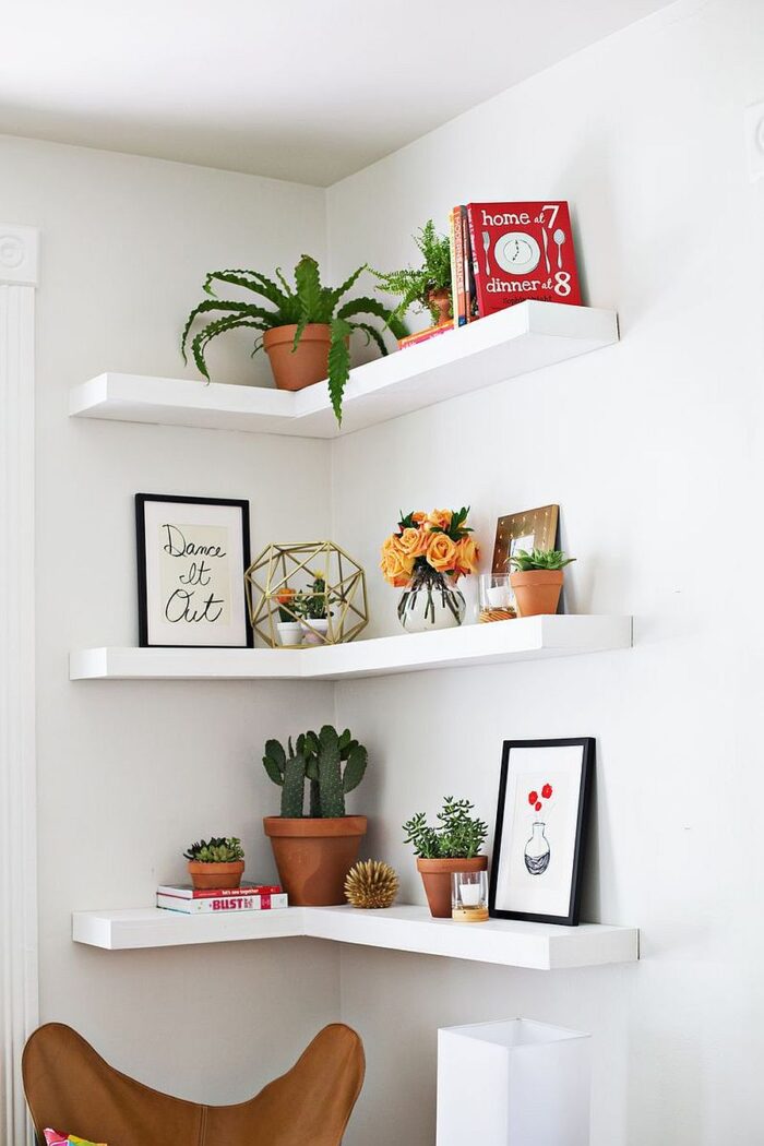 Amazing Corner Shelves DIY Ideas