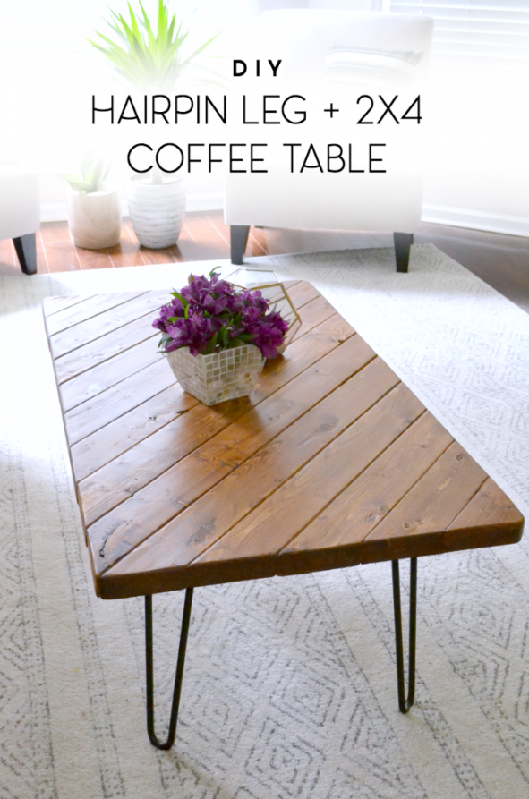 How to make a DIY Hairpin Legs Coffee Table